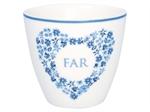 Heart blue far latte cup fra GreenGate - Tinashjem